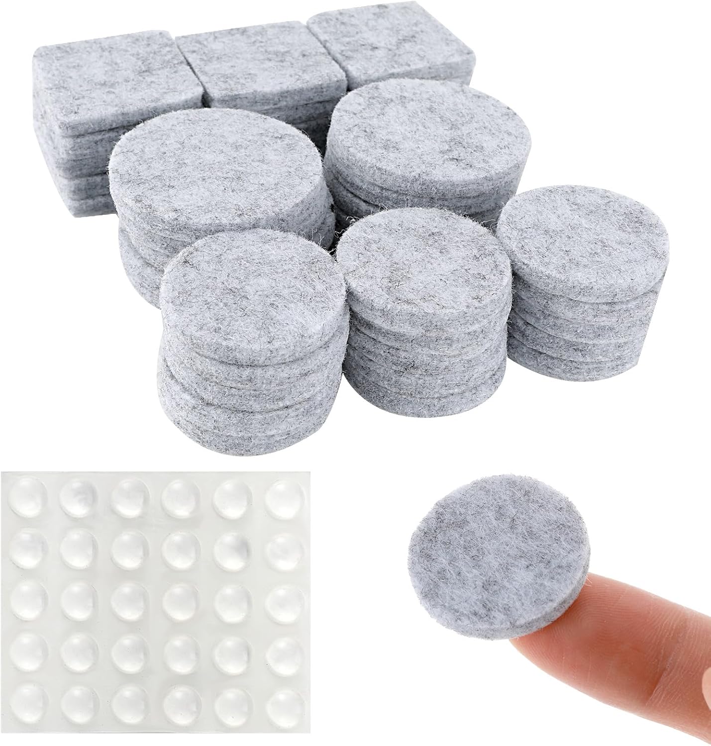 70 Almohadillas fieltro antiarañazos para muebles patas silla
