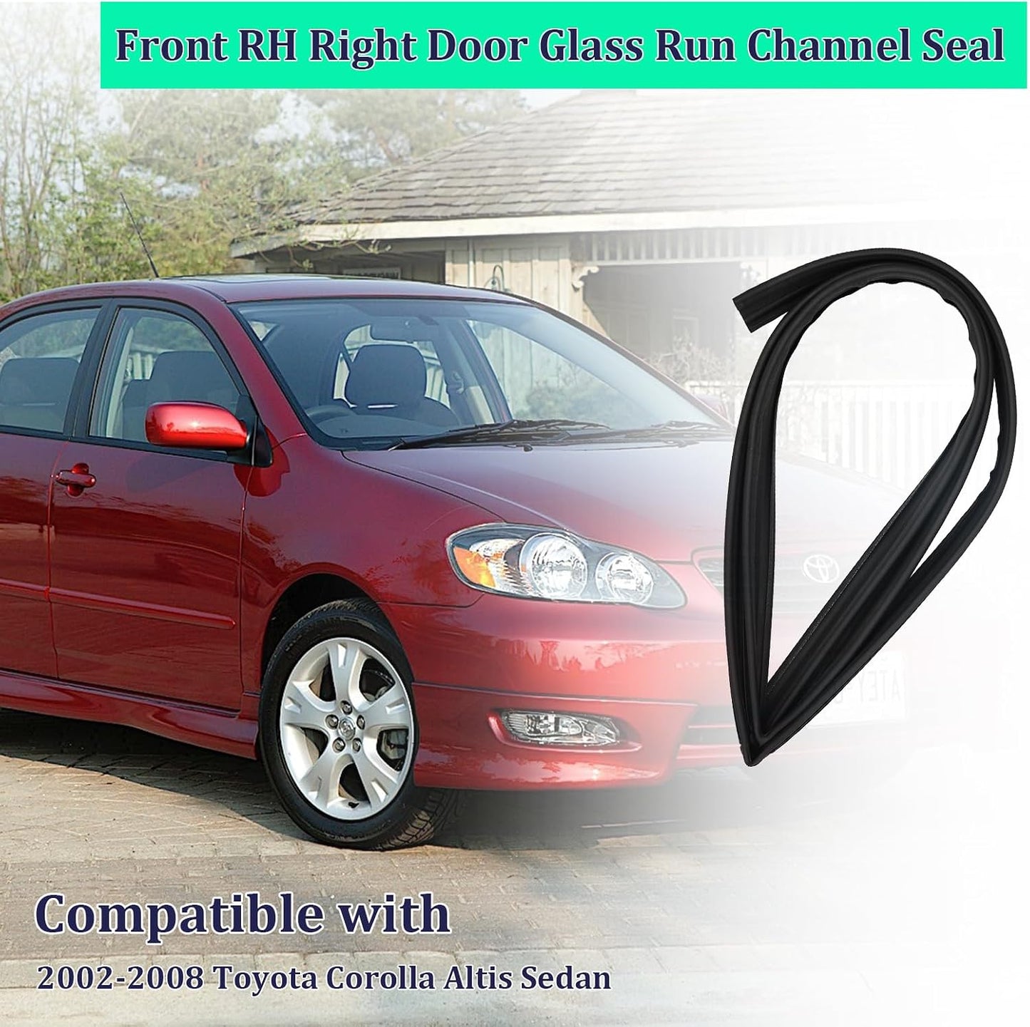 Fieltro puerta derecha Toyota Corolla Altis 02-06