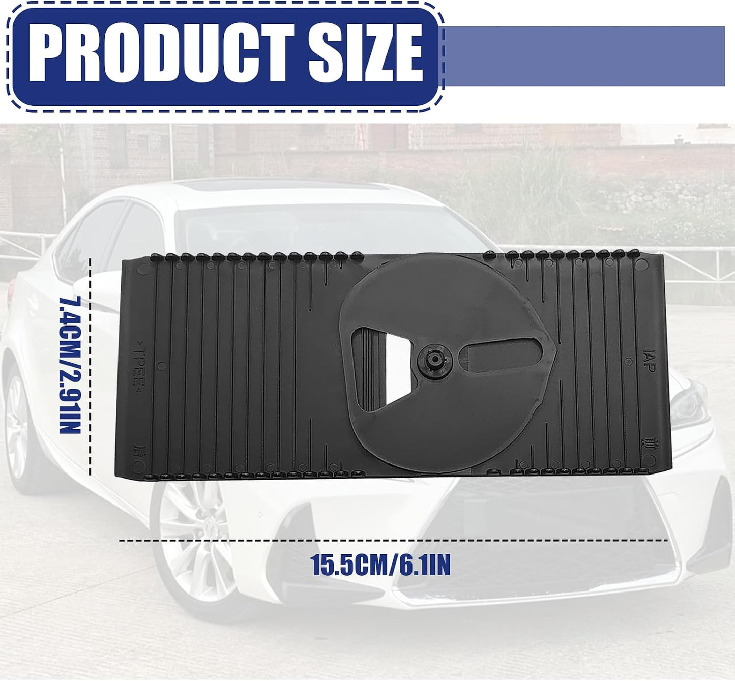 Cubierta deslizante palanca cambio Lexus IS250/350 05-13 Negro