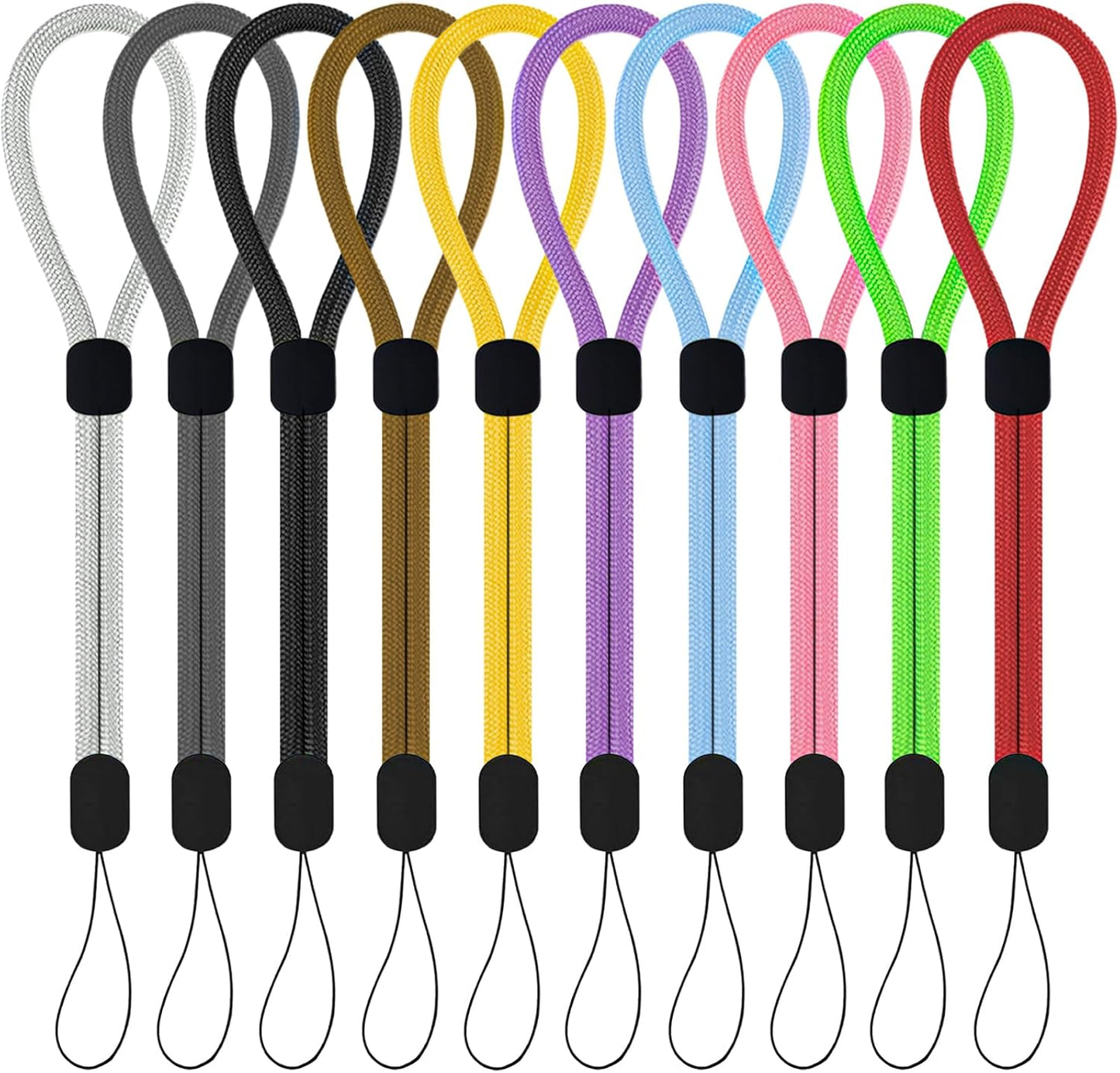 10 Correas Muñeca Ajustables para Teléfono Cámaras USB