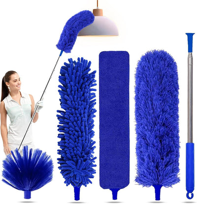 Kit plumero 5en1 para limpieza azul