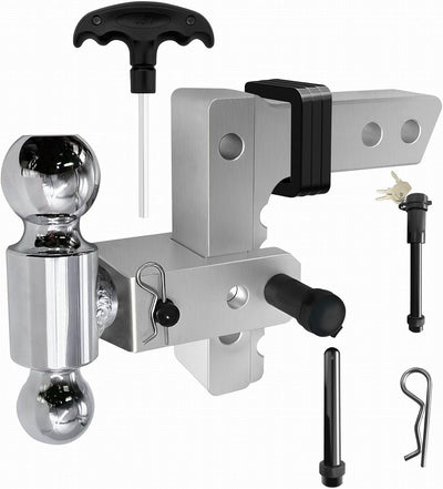Enganche caída ajustable para remolque 2-6" aluminio