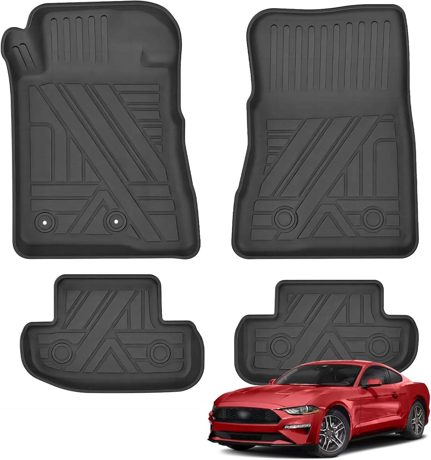 Alfombrillas antiderrap Ford Mustang 15-25