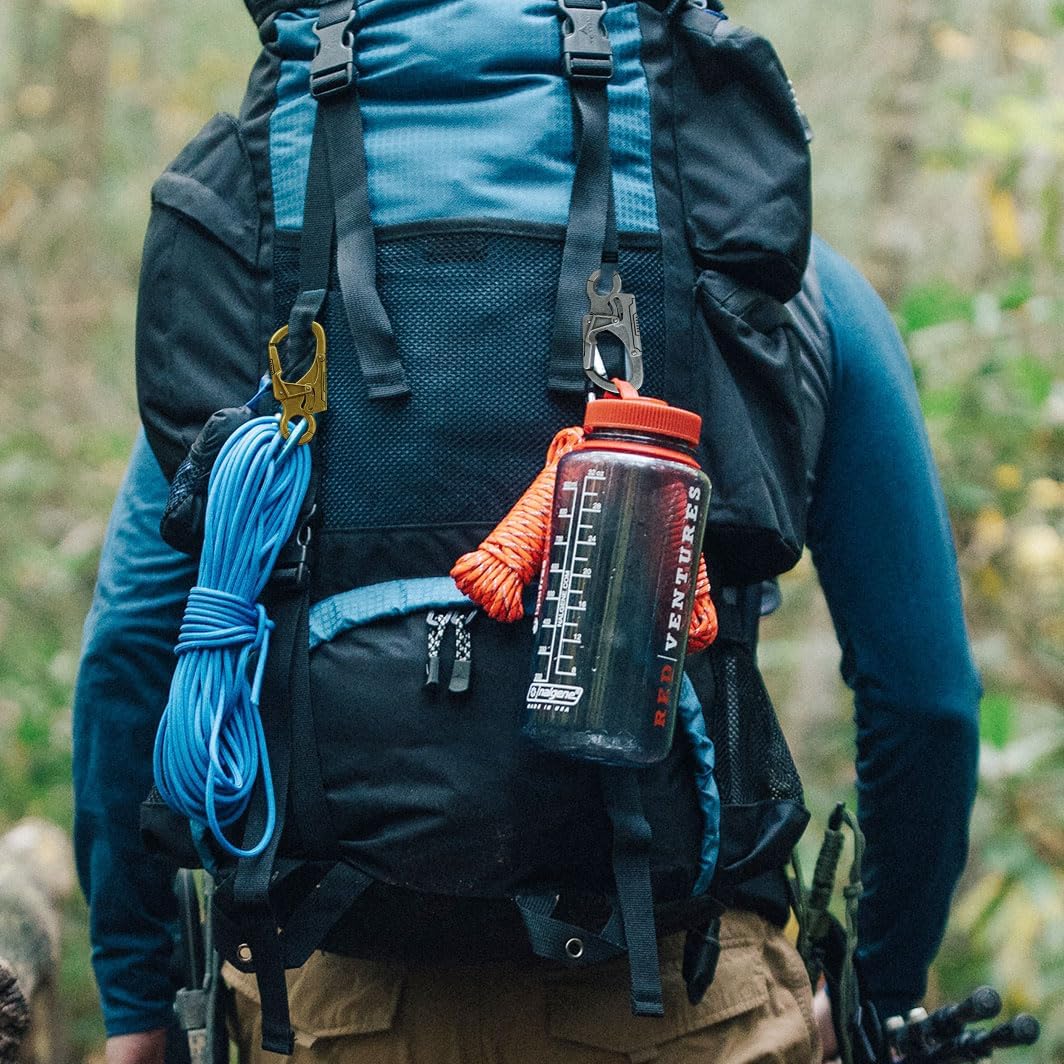 Mosquetón muscular 3.1pulg para hombre campamento senderismo