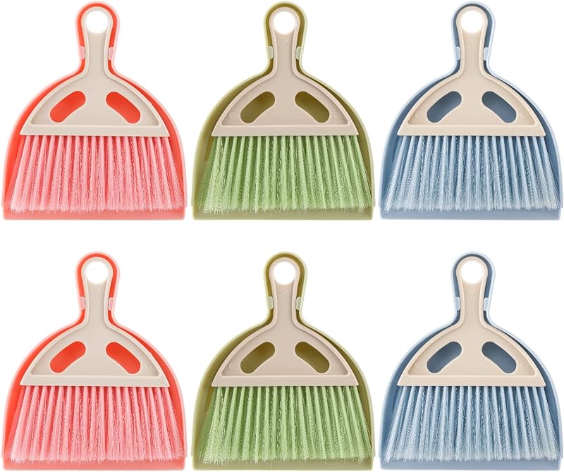 Set 6 recogedores y cepillos mini para mesa escritorio