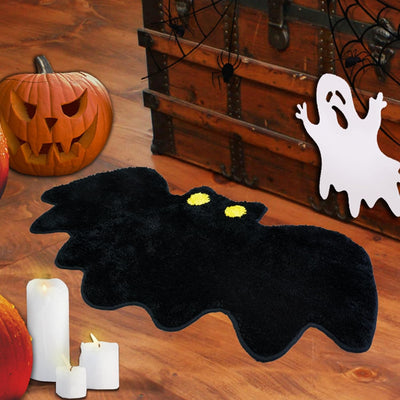 Alfombra baño Halloween antiderrap murciélagos