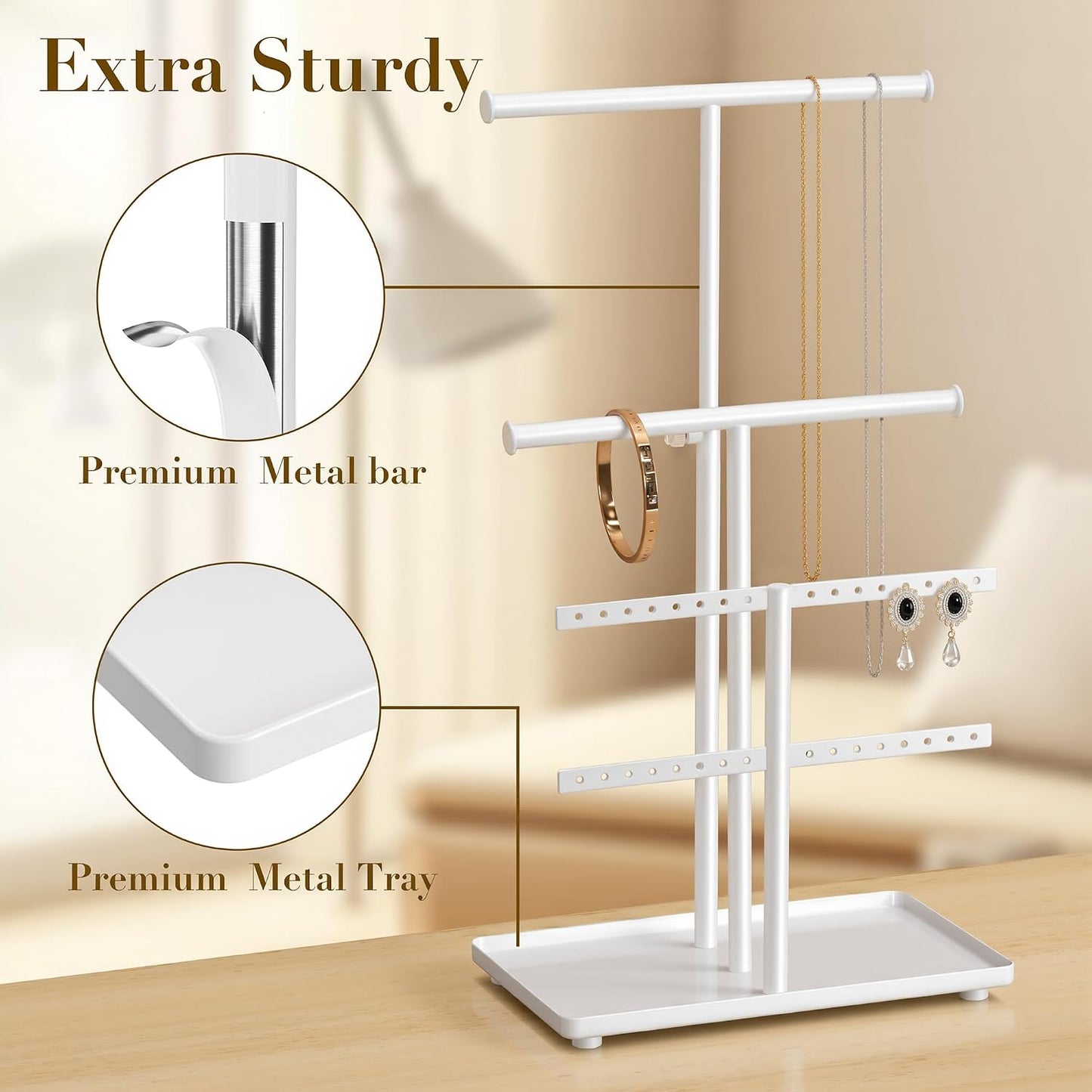 Soporte joyas árbol colgar pulseras y pendientes