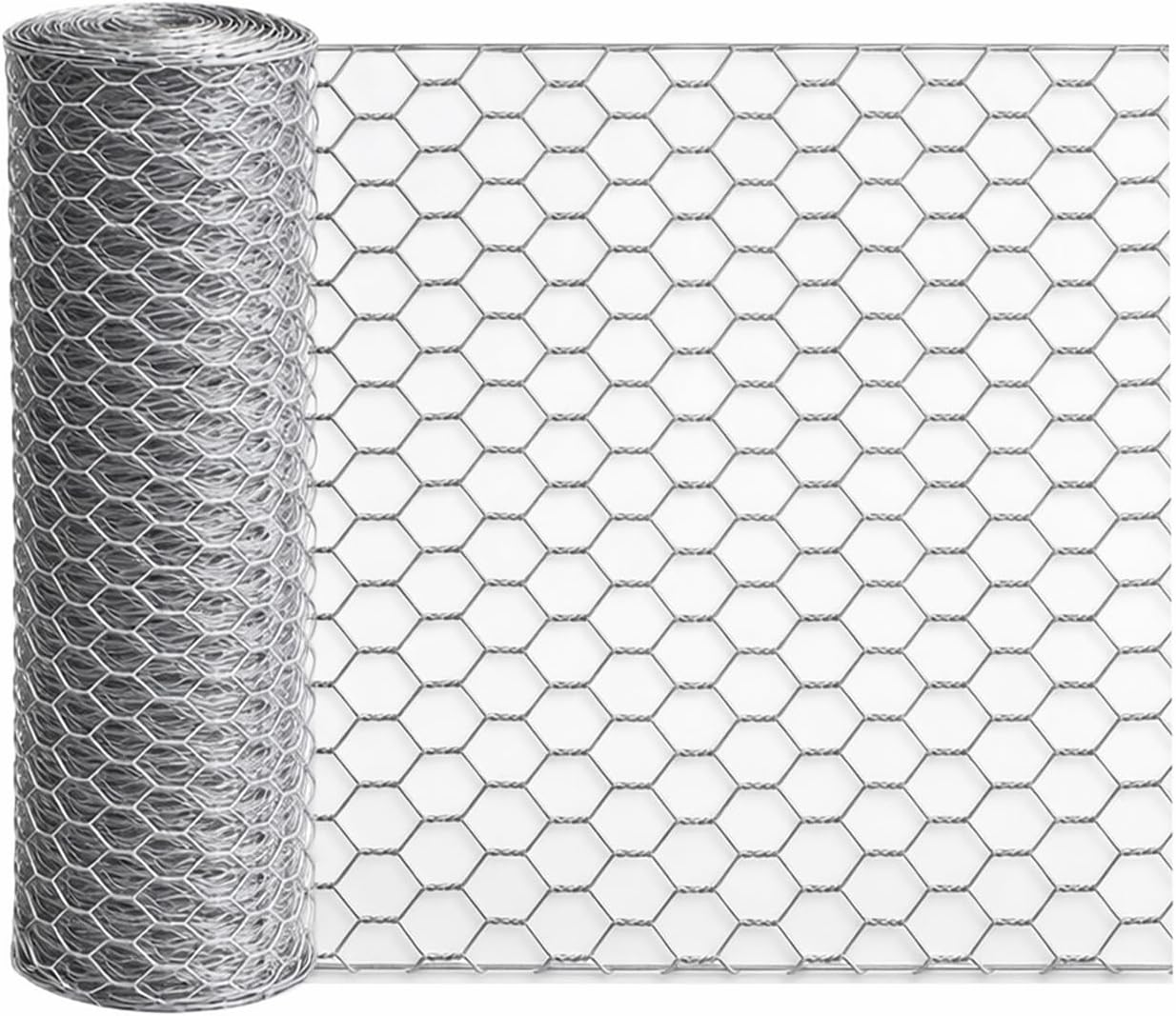 Rollo malla alambre galvanizado 13.7x236pulg valla jardín