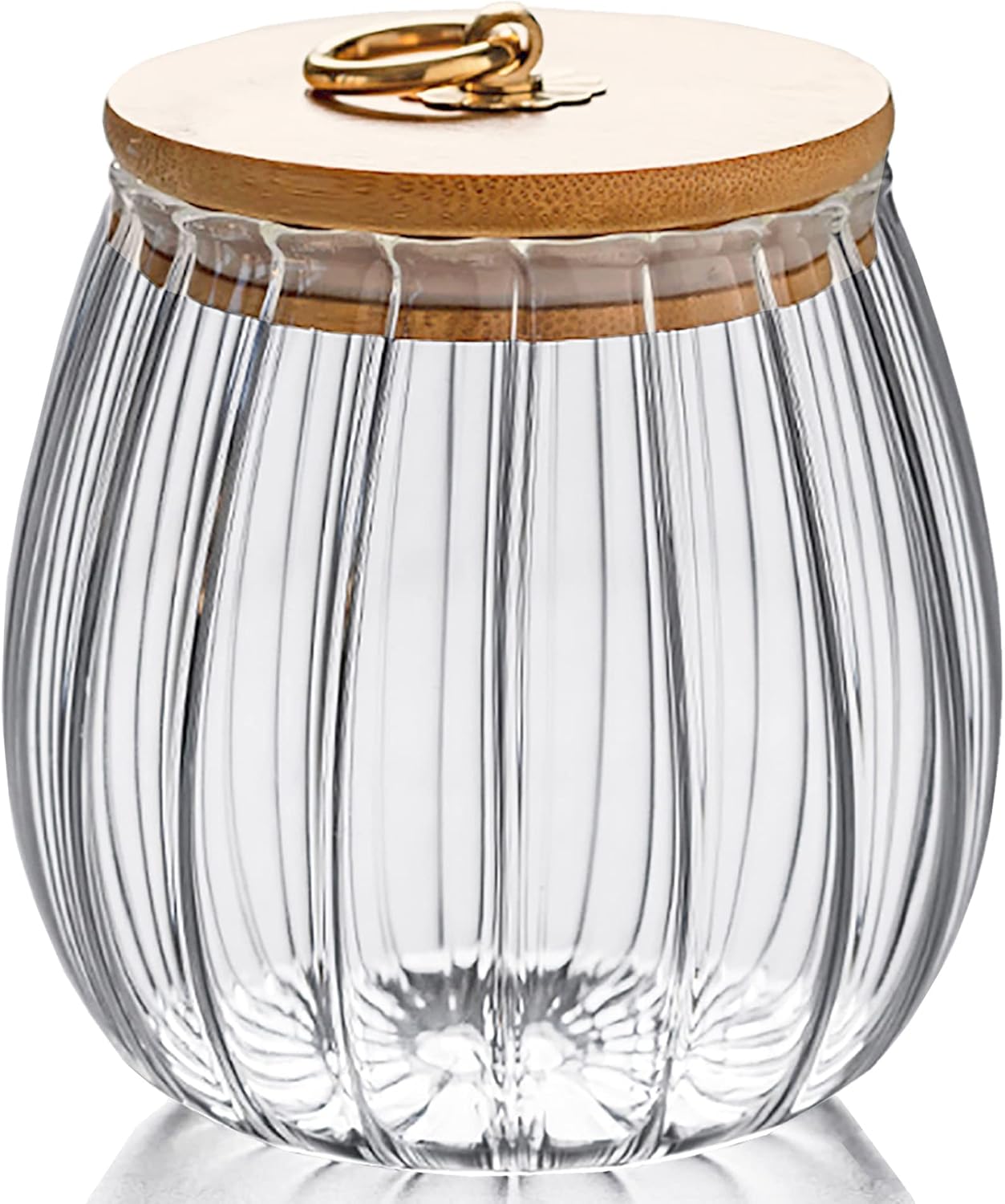 Recipiente vidrio café frutos secos 1600ml tapa bambú