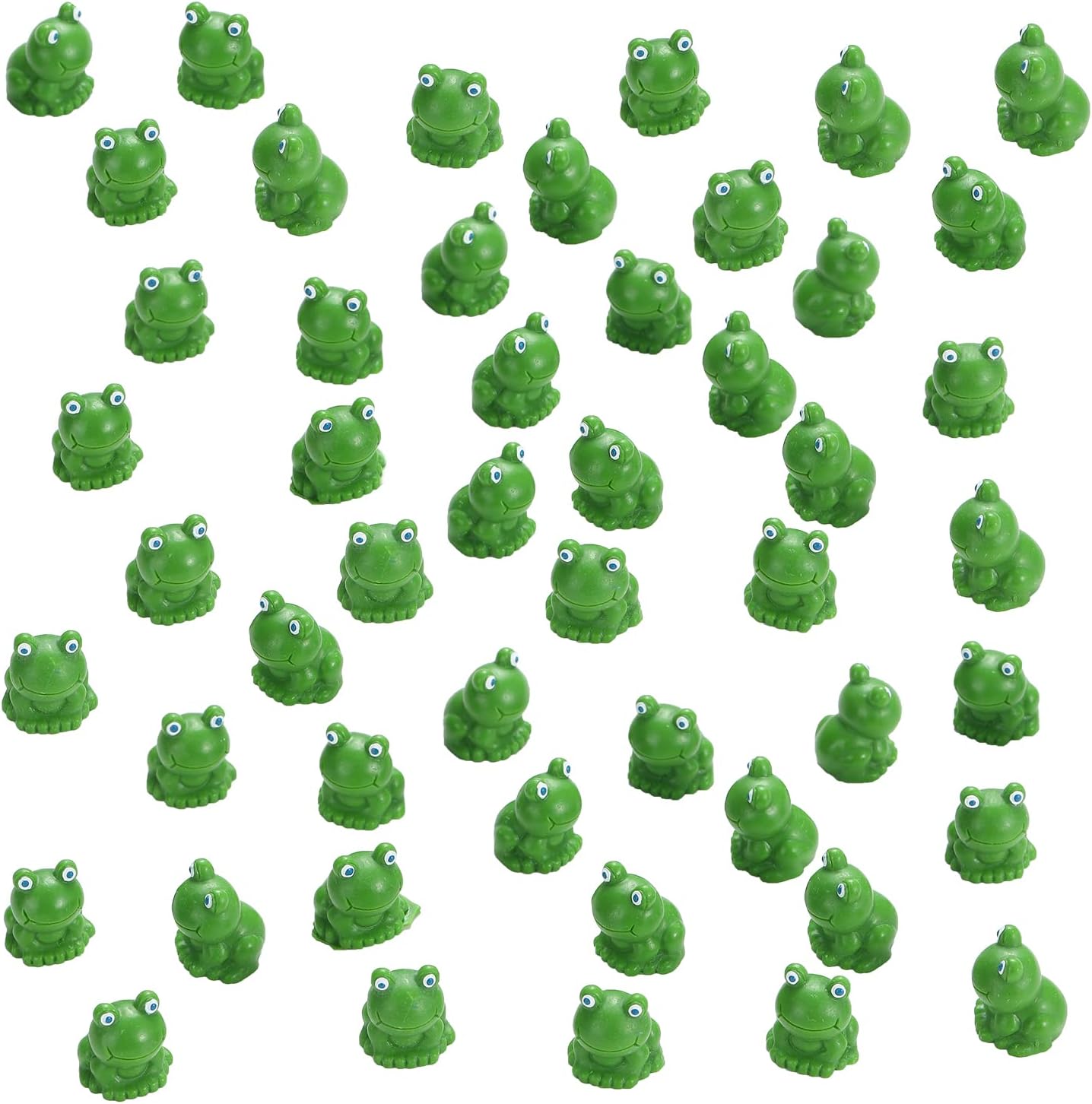 50 Pzas Ranas Plástico Decoración Jardín