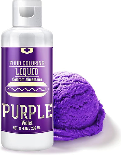 Colorante alimentario líquido morado 8.1oz