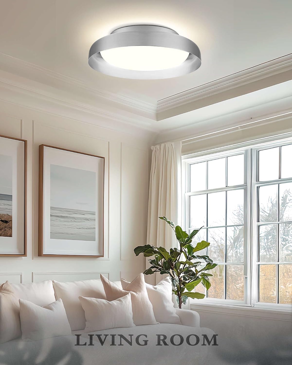 Lámpara techo LED 24w regulable dormitorio cocina baño