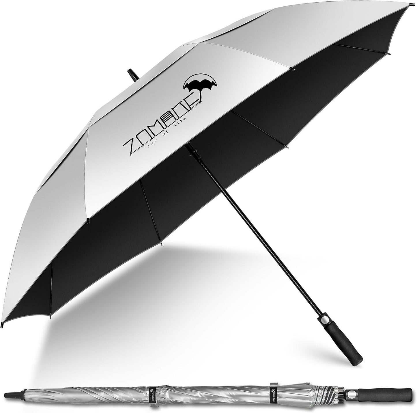Paraguas golf 62/68" UV doble toldo ventilado