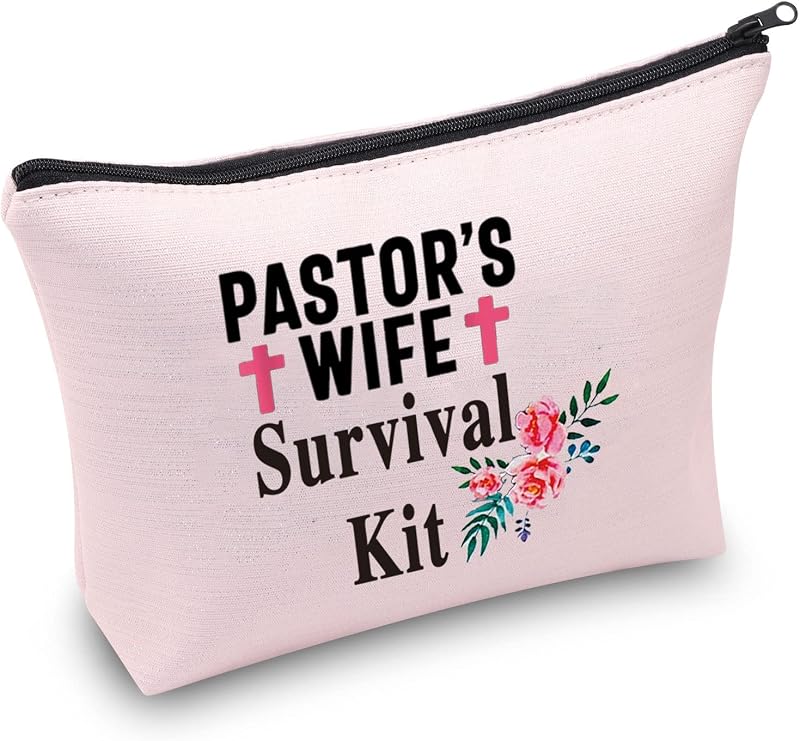 Bolsa cosméticos rosa regalo esposa pastor