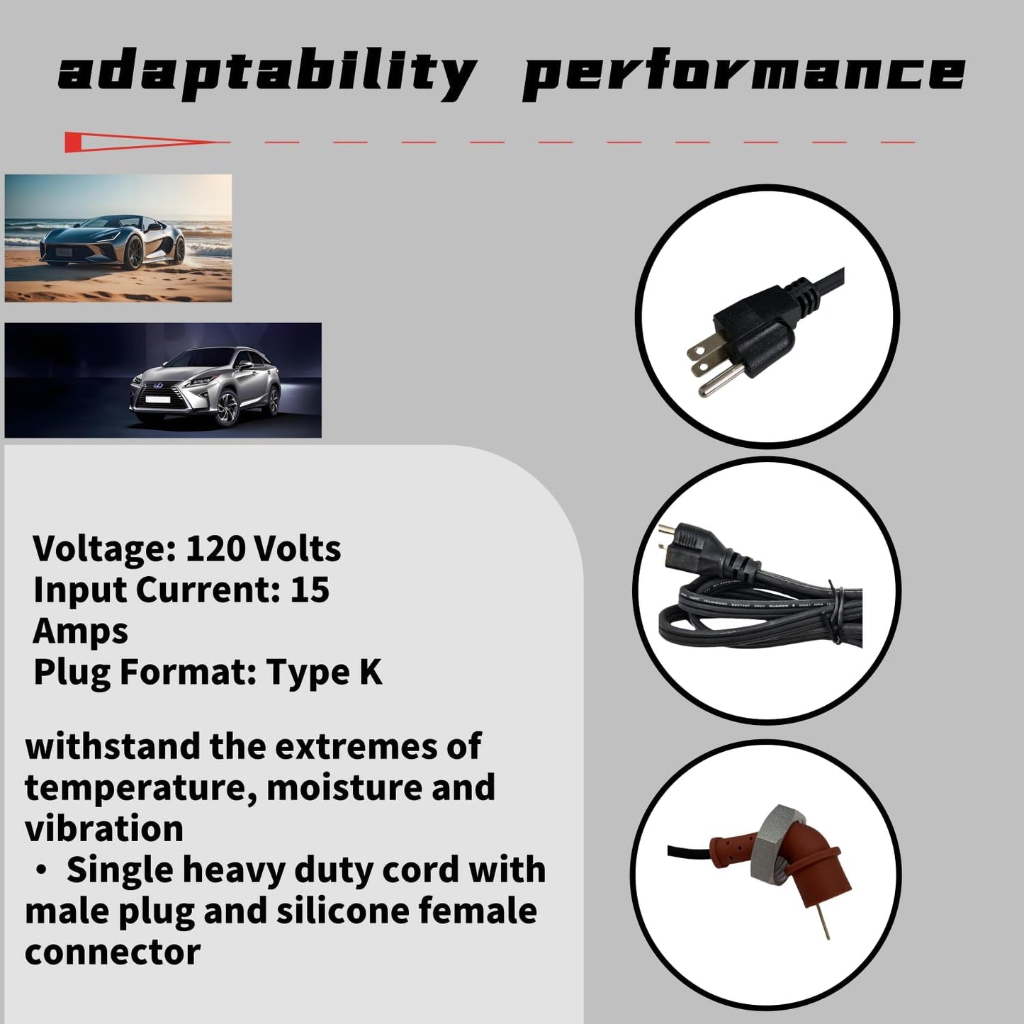 Set cables repuesto calentadores 6ft 120V Ford Dodge