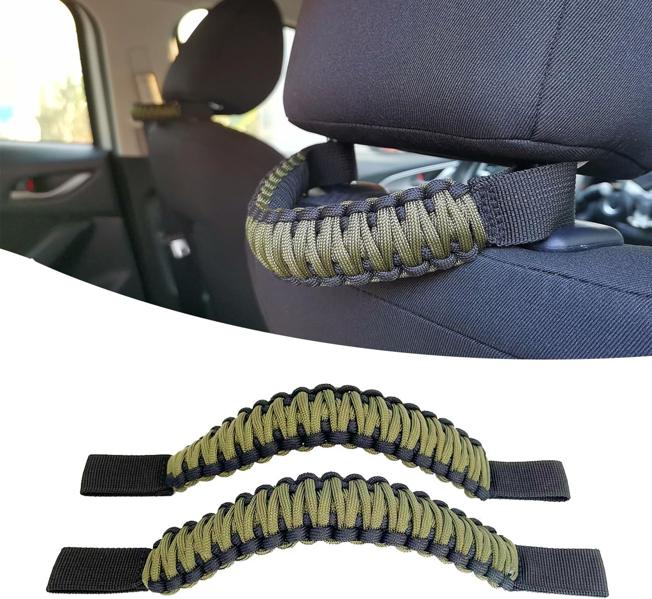 Asas agarre reposacabezas Jeep Wrangler Ford Bronco 2 pzas