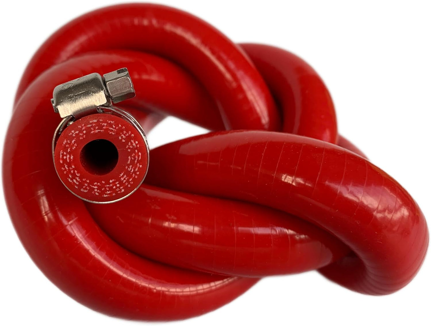 Manguera silicona reforzada 8mm 3.28ft roja para calentador