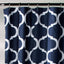 Cortina ducha individual 72x72pulg color azul marino enrejada