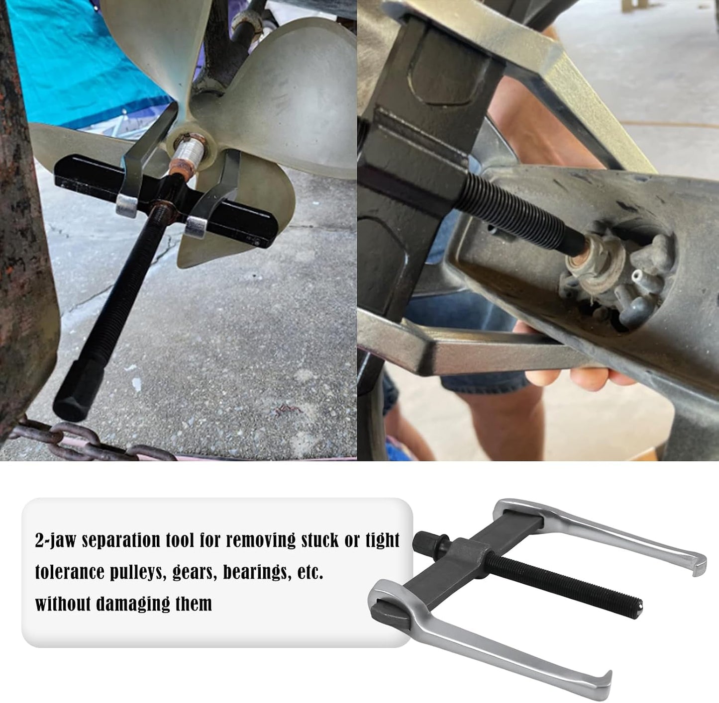 Herramienta extracción engranajes 8" ajustable CR-V