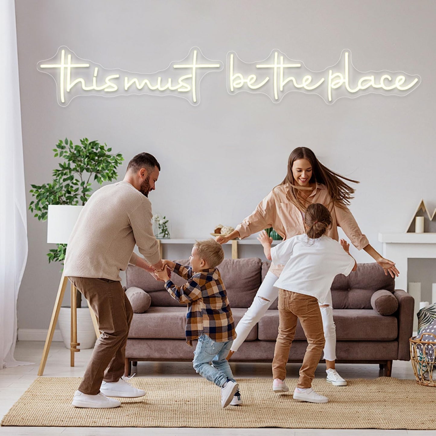 Letrero neón This Must Be The Place luz LED dormitorio