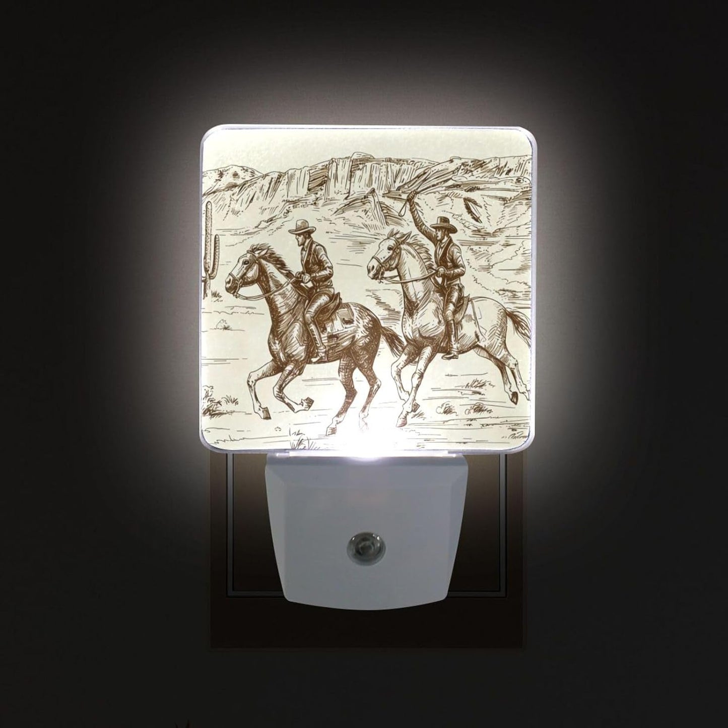2 Luces Nocturnas Led Pared Sensor Amanecer Dormitorio