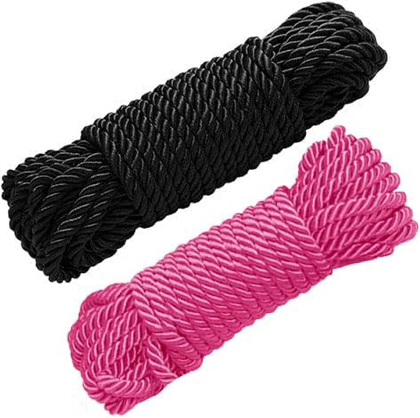 Cuerda trenzada poliéster tacto manualidades 32.8ft negro