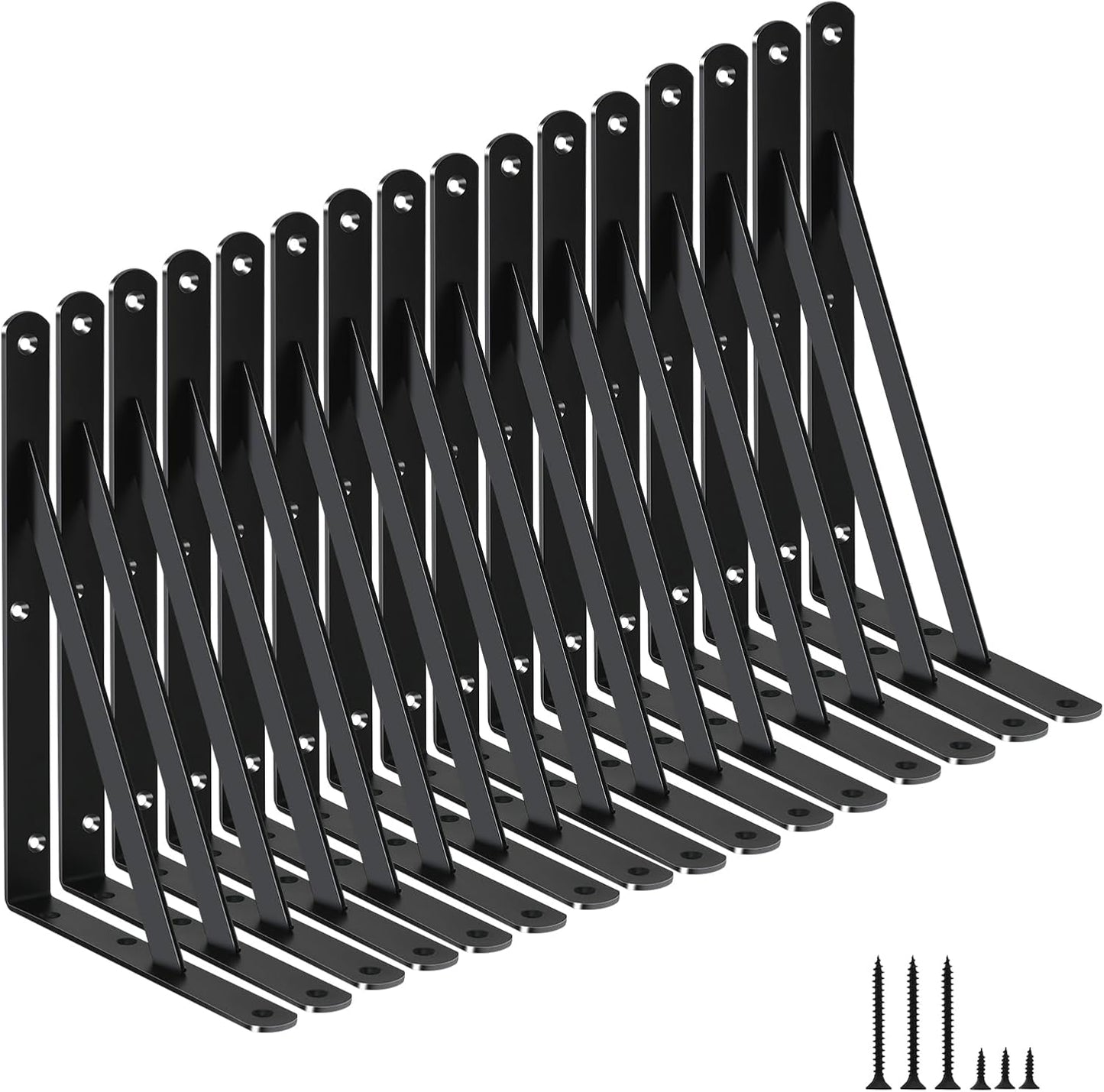 16 Soportes Estante Metal 11x8pulg Resistentes