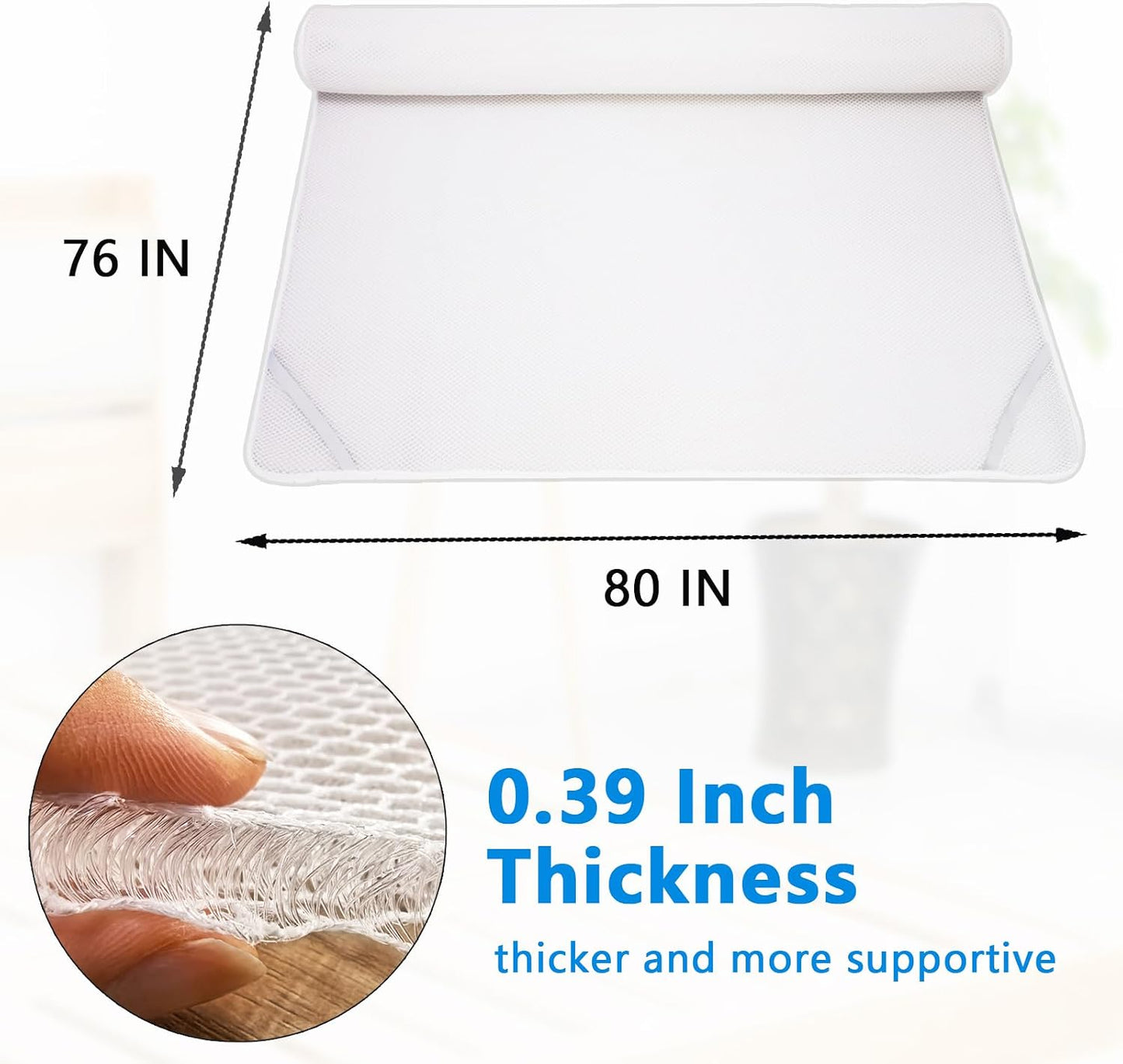 Encaje colchón RV malla 3D transpirable tamaño King blanco