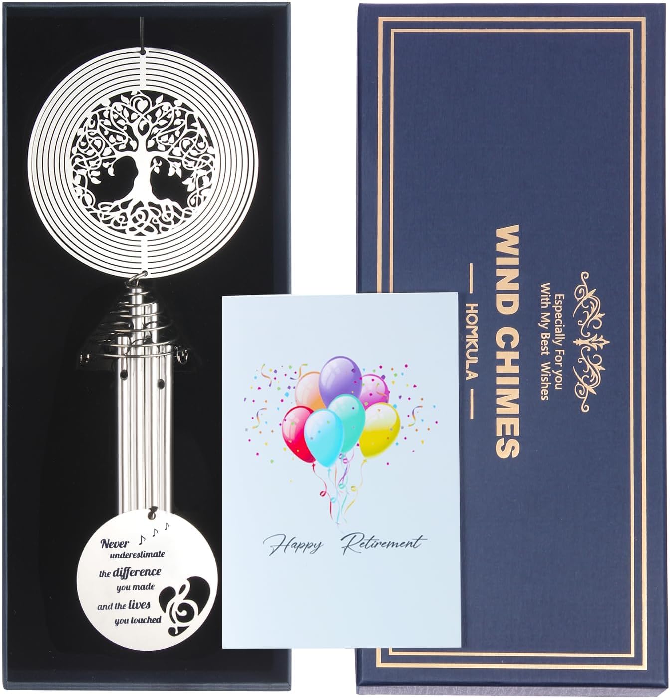 Campanillas viento jubilación regalo mujer hombre profesor