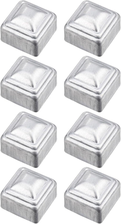 Tapas poste valla tubo 1x1pulg acero galvanizado