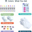 Kit Tie Dye 8 Colores Tinte No Tóxico para Niños y Mujeres