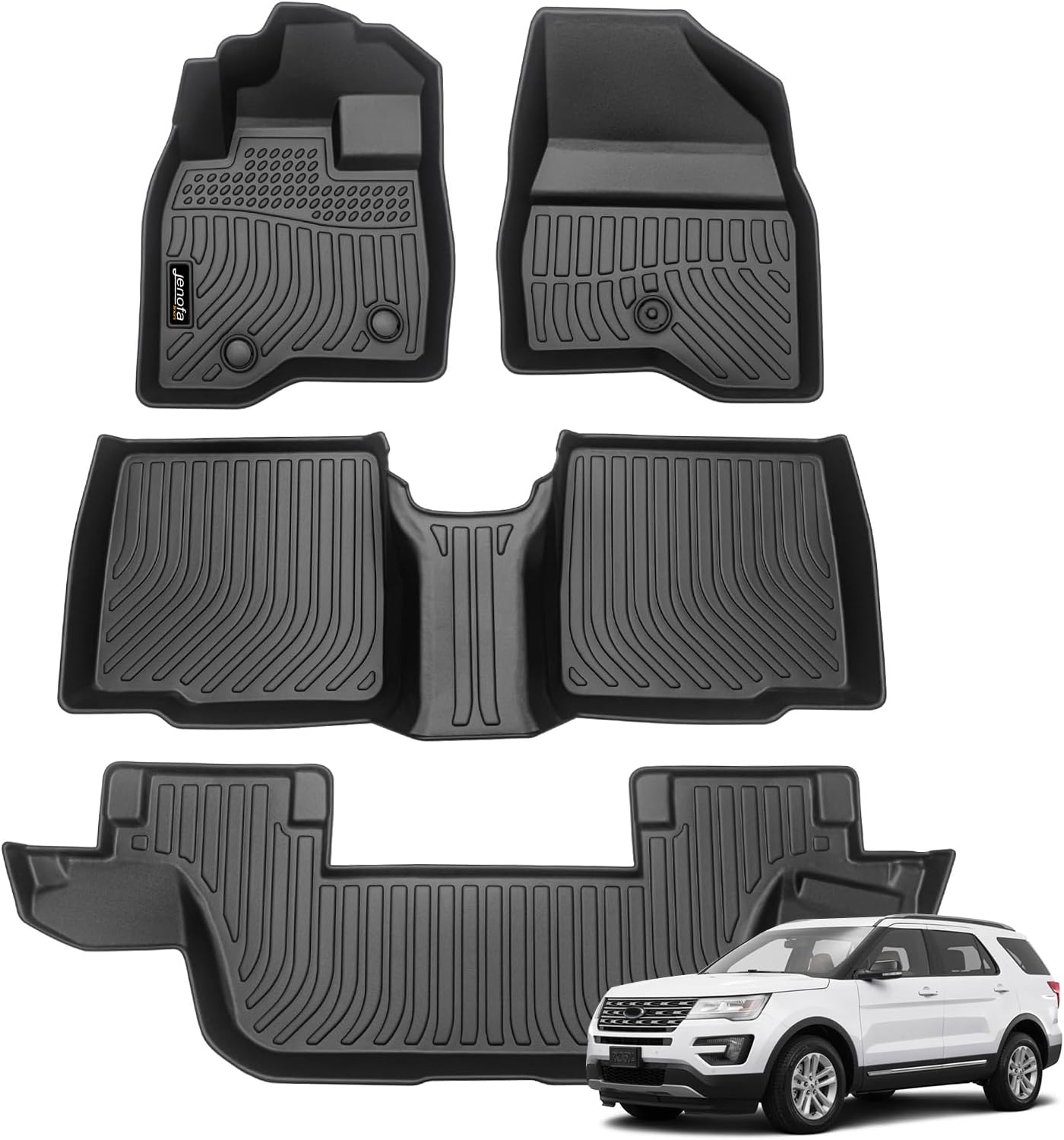 Alfombrillas Ford Explorer 2015-19 7 asientos para todo