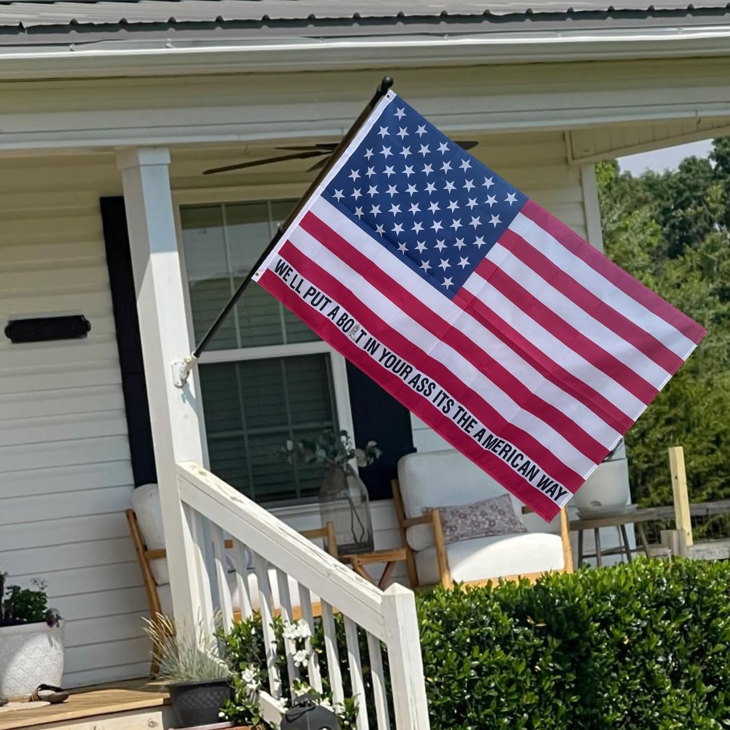 Bandera estadounidense 3x5ft con sentido del humor