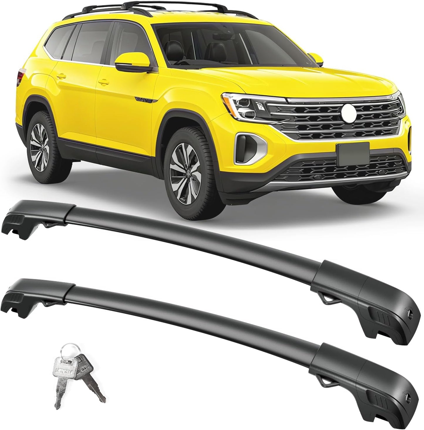 Barras techo con cerradura 300lb para VW Atlas 17-26