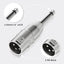 4 Adaptadores XLR macho a TRS 1/4 pulg plateado