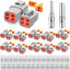 Kit conectores 4 pines 10 set 16-12 AWG impermeable