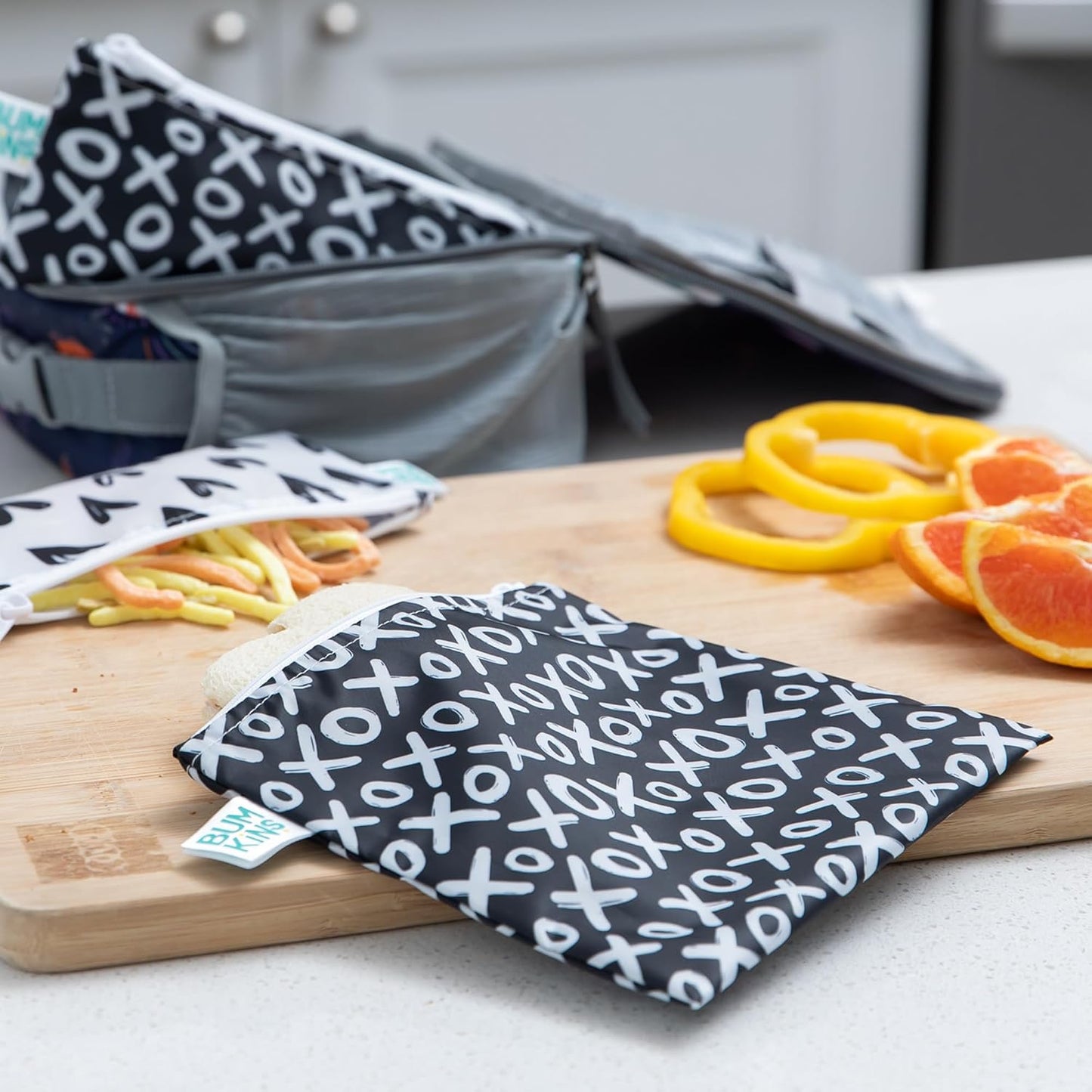 Bolsas reutilizables para sándwiches y aperitivos tela