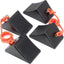 Cuñas rueda goma resistente perno ojo antiderrap 8x5