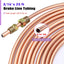 Kit tubería freno 25ft 3/16 pulg cobre níquel 16 accesorios