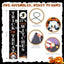 Cartel puerta Halloween 70pulg reutilizable interior y exterior