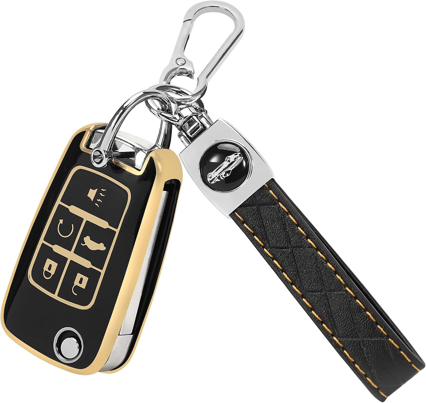 Funda TPU llavero Chevy 5 botones plegable para Chevrolet
