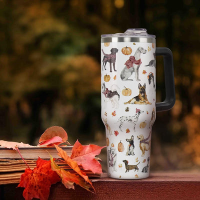 Vaso otoño con tapa pajita 40oz aislamiento vacío
