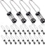 Clips bandera acero inox para halyardas antenas luces popa