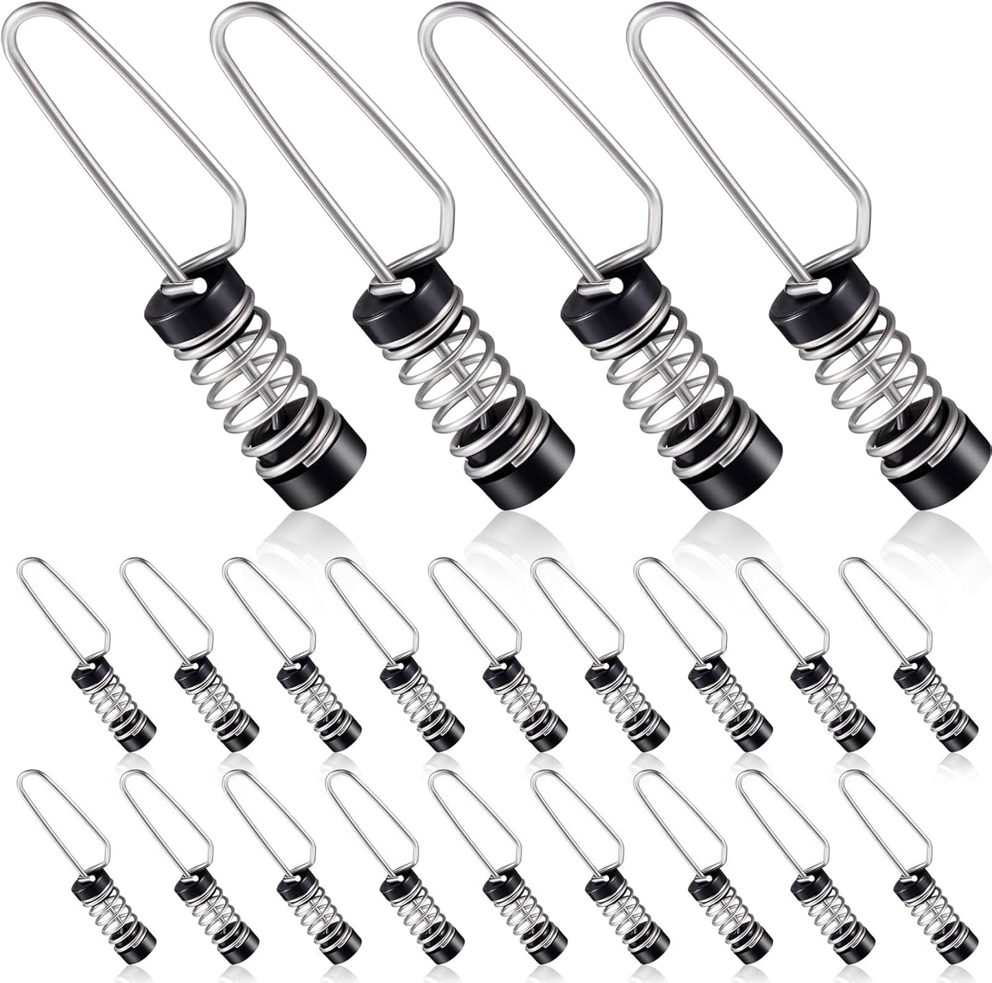 Clips bandera acero inox para halyardas antenas luces popa
