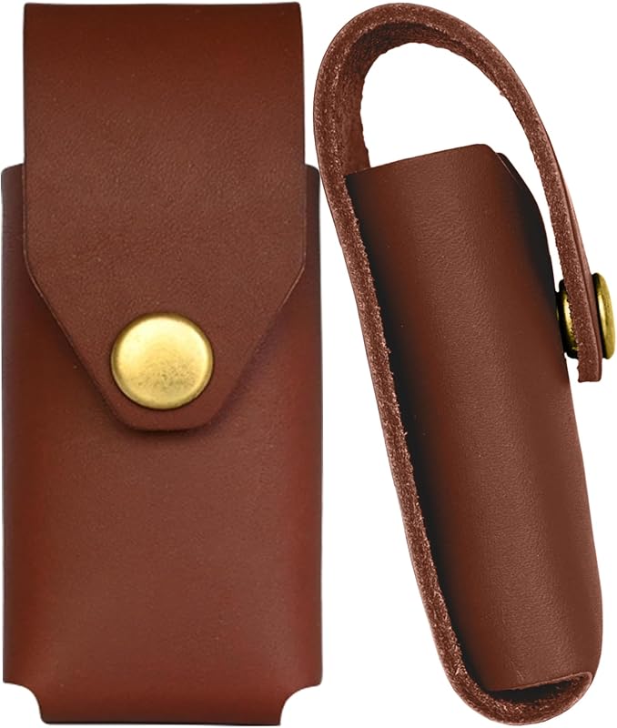 Funda cuero herramientas Leatherman Wingman Sidekick marrón