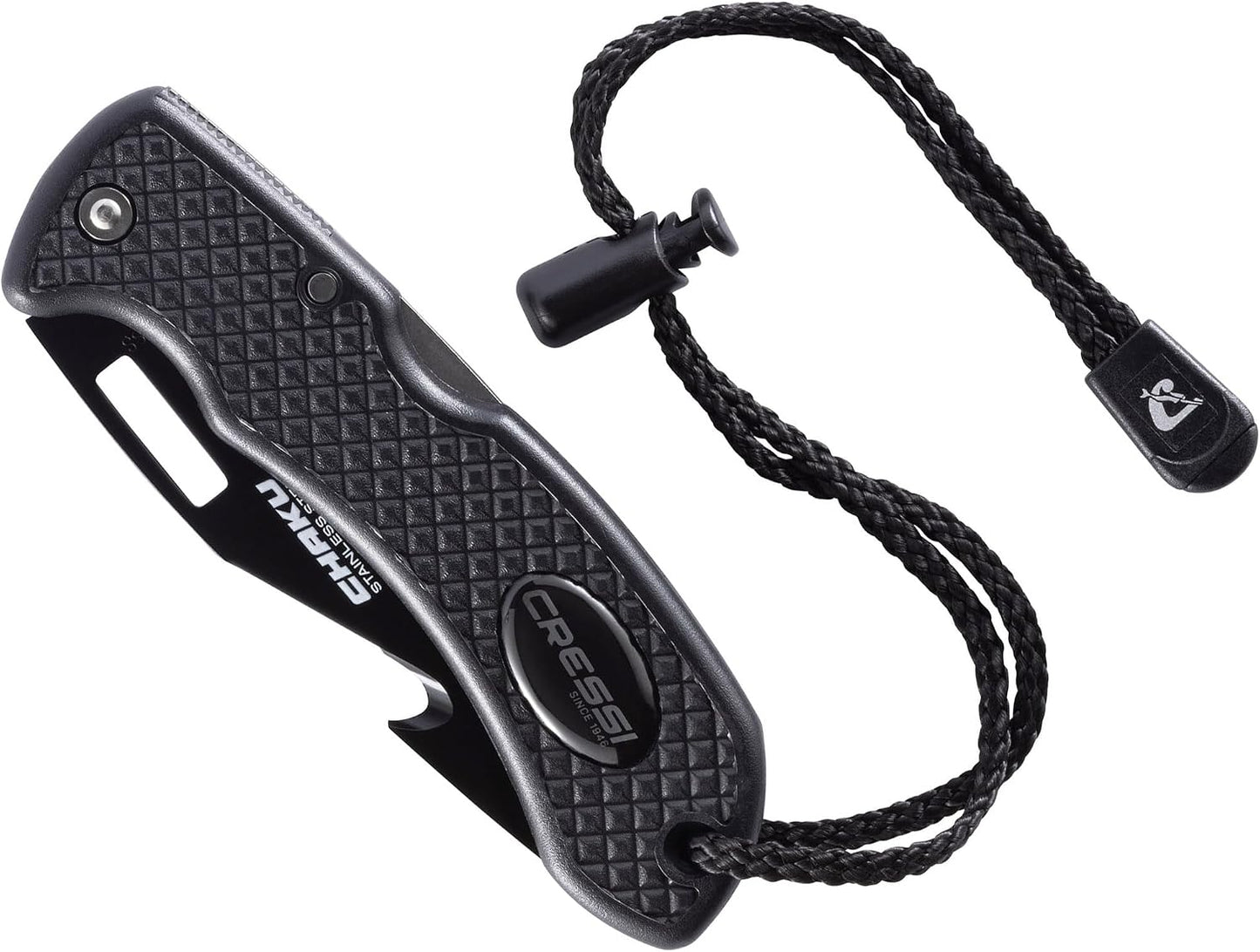 Cuchillo buceo acero inox hoja doble dentada chaku