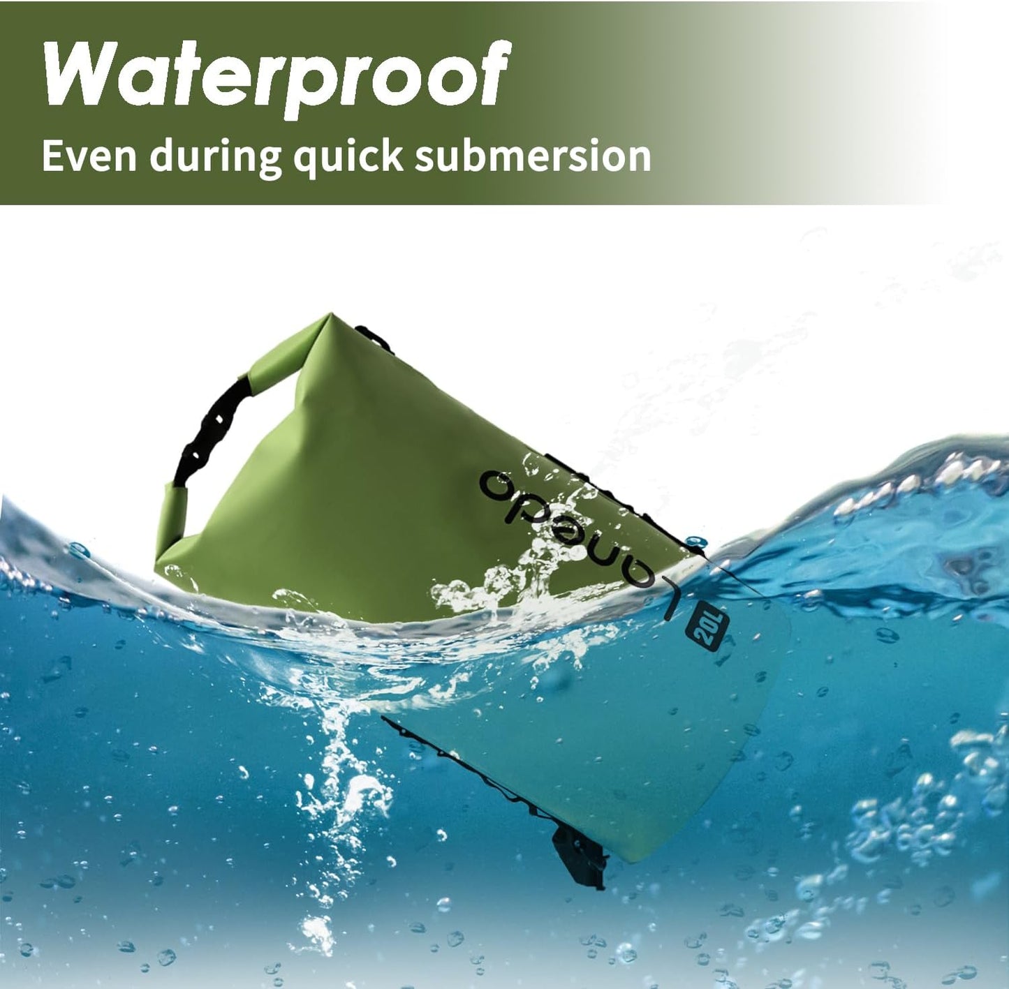 Bolsa impermeable 20L acero inox para pesca kayak