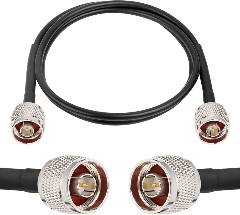 Cable extensión coaxial RG58 N macho N macho 50 ohmios
