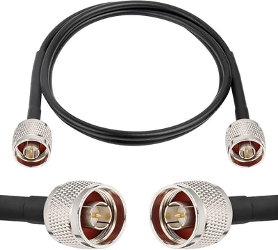 Cable extensión coaxial RG58 N macho N macho 50 ohmios