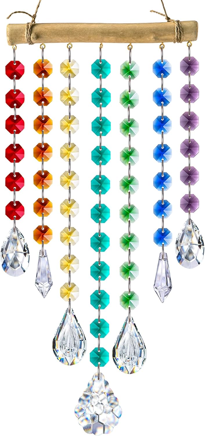 Atrapasoles cristal colgante 12pulg para ventana navidad